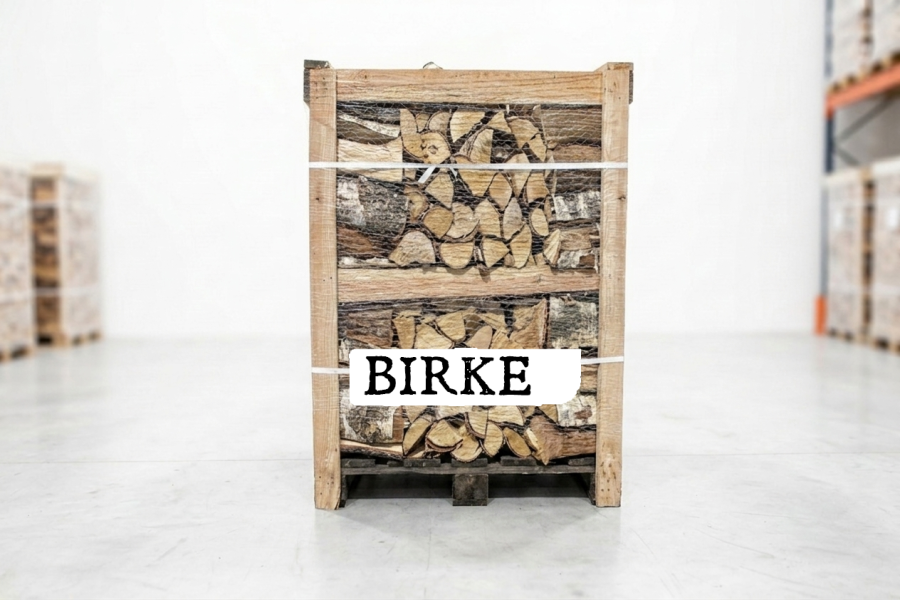 Palette de bois de chauffage – Bouleau – 30/33 cm – séché au four – 2 RM