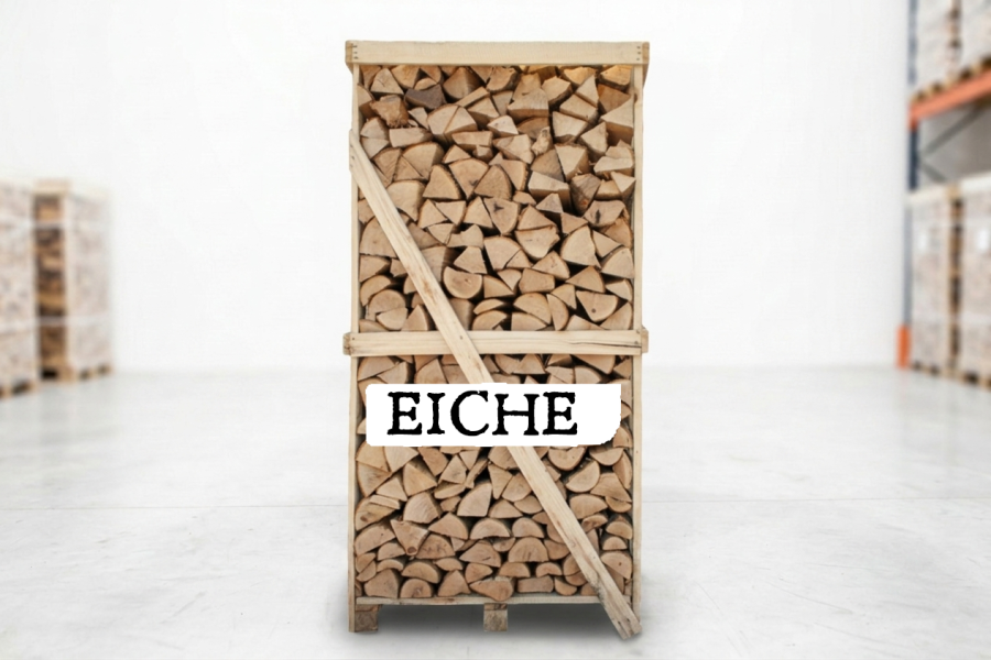 Palette de bois de chauffage – Chêne – 25 cm – séché au four – 2 RM