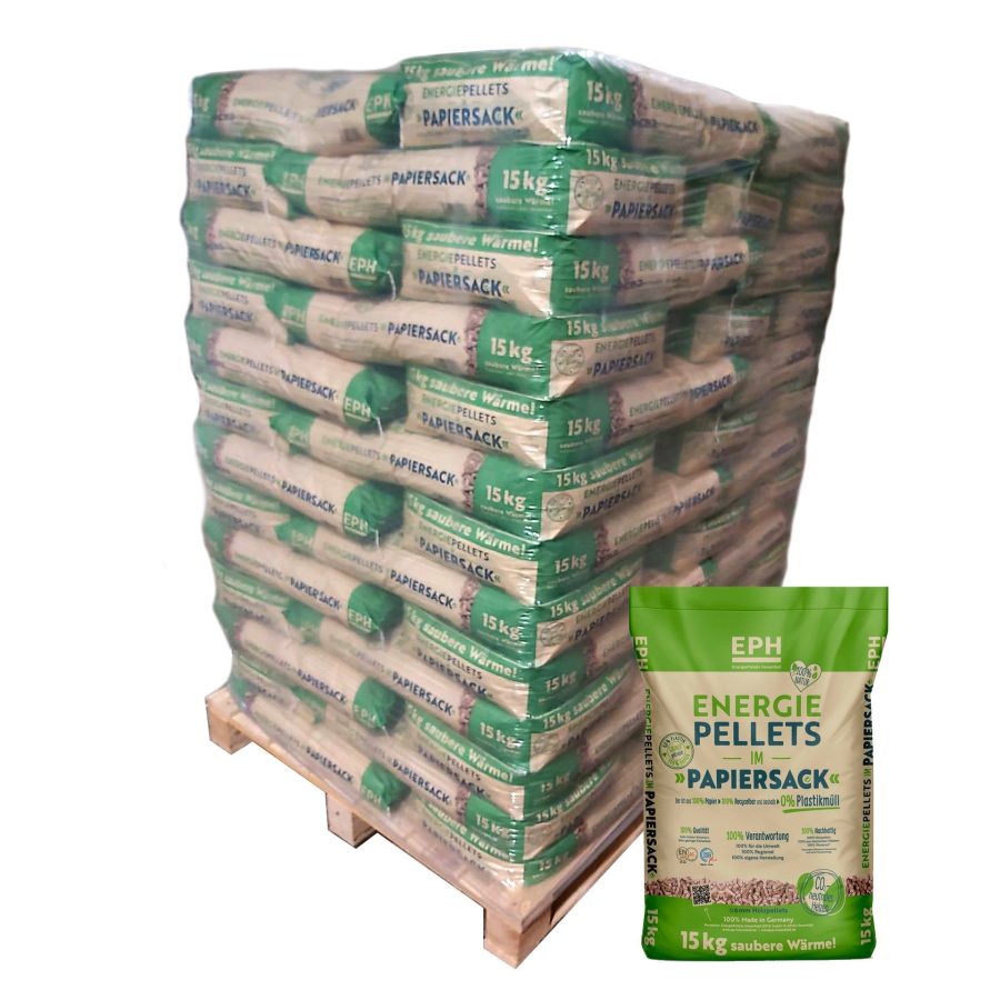 EPH Granulés de bois 6 mm DINplus A1 – 975 kg (65×15 kg)
