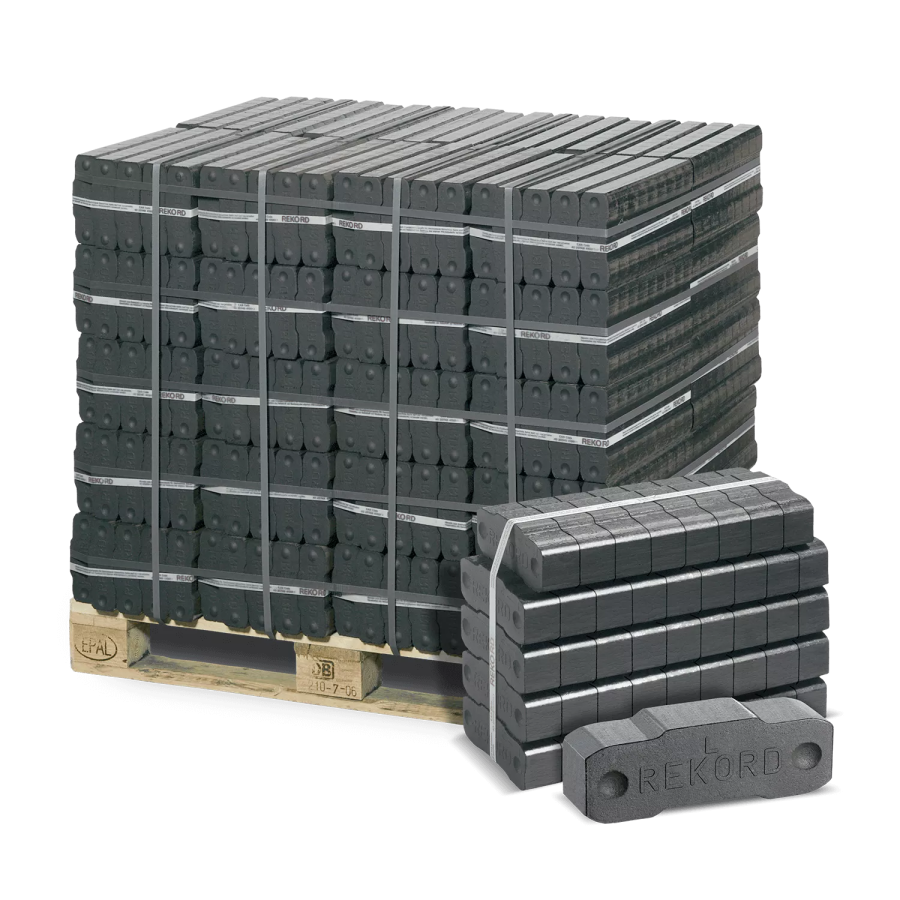 Briquettes de lignite 25 – 60 mm – 40 × 25 kg – REKORD®