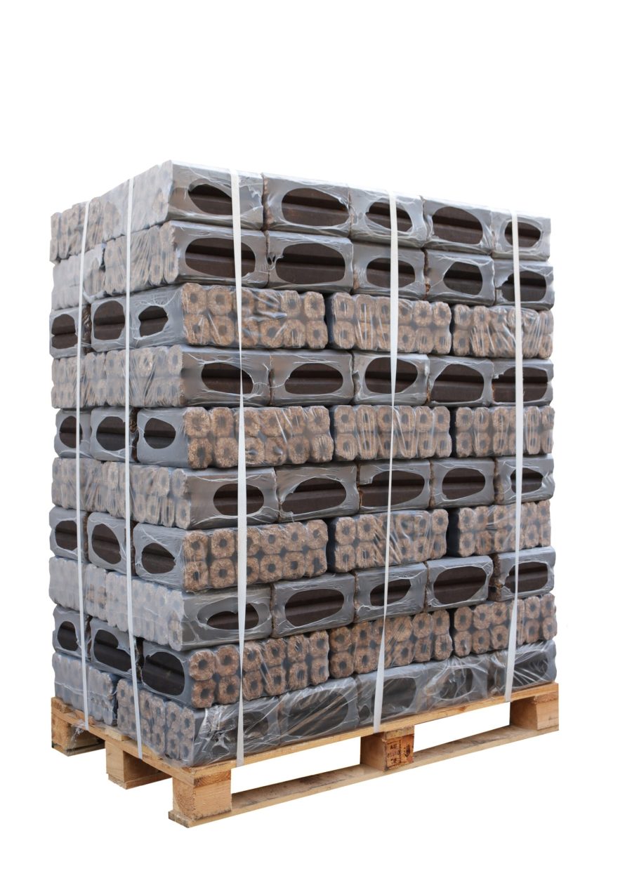 Briquettes de bois dur Pini-Kay 960 Kg octogonales
